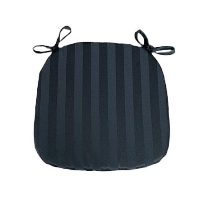 Rental store for Chiavari Cushion - Black Satin Stripe in Sunnyvale CA