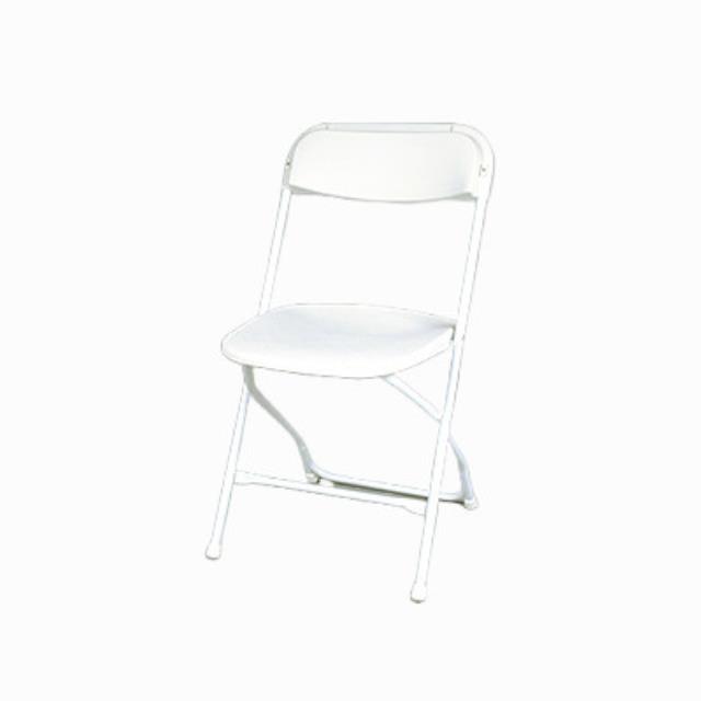 Rental store for Folding Samsonite Chair - White in Sunnyvale CA