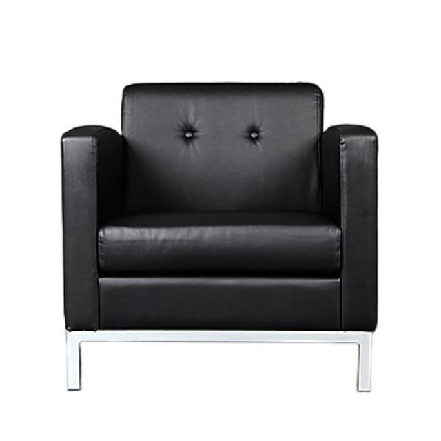 Rental store for Clifton Black Leather Chair in Sunnyvale CA