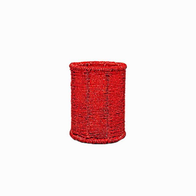 Rental store for Votive Holder,Beaded Red 4 1 2  Tall in Sunnyvale CA