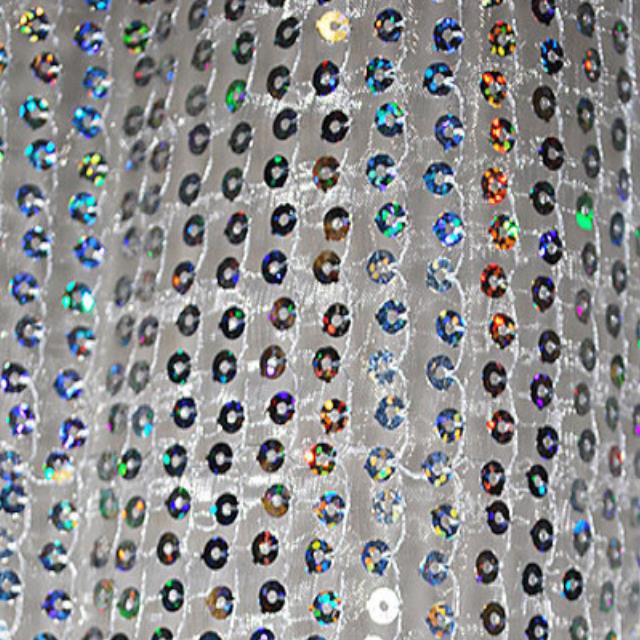 Rental store for Drape - White Sheer Sequin 8 W x 12 H in Sunnyvale CA