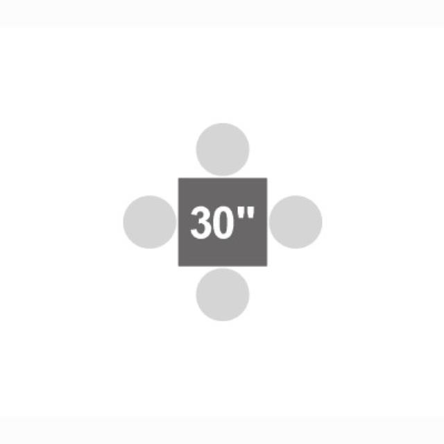 Rental store for Square Table 30   30  Seated Height in Sunnyvale CA