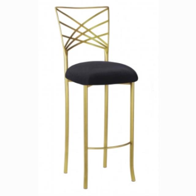Rental store for Barstool - Fanfare Gold  w Black Velvet Cushion in Sunnyvale CA