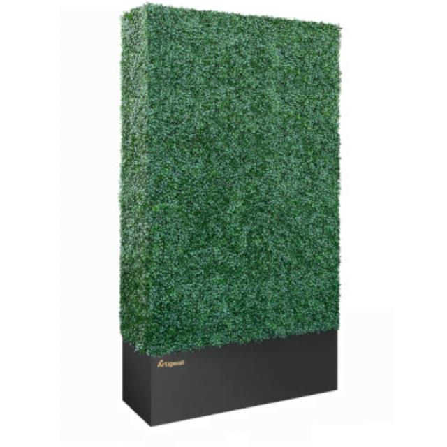 Rental store for 4 x8  Hedge Wall with Black Planter Box in Sunnyvale CA